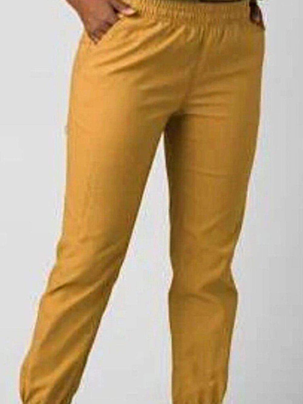 Prana Mustard Stretch Joggers size 6 NWOT